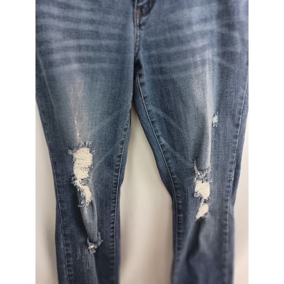 Judy blue boyfriend 26 distressed denim cotton maternity - Picture 8 of 10
